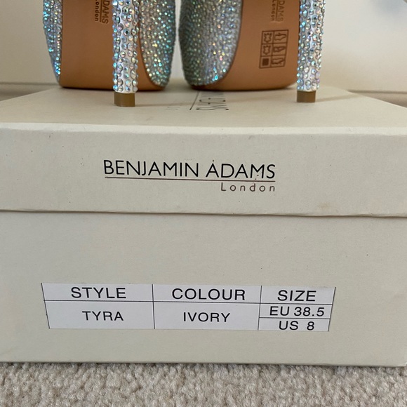 Benjamin Adams Crystal Platform Heels - New! - Picture 4 of 10